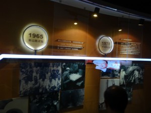 上海地下鉄博物館の歴史紹介コーナー