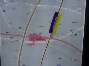 金沙江路駅周辺図