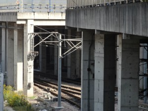 上海地下鉄博物館の階下は10号線の車庫