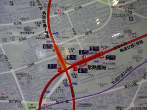 常熟路駅周辺図