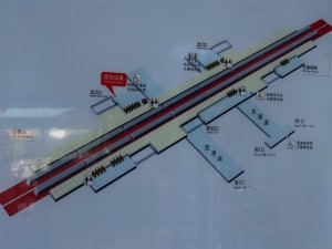 蓮花路駅構内図