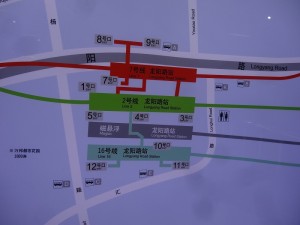 龍陽路駅周辺図