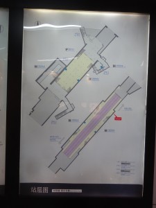 四川北路駅構内図