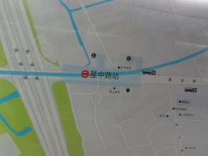 星中路駅周辺図（出入り口）