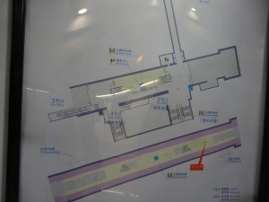 紫藤路駅構内図