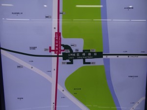 巨峰路駅周辺図（出入り口）