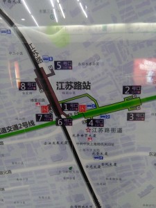 江蘇路駅周辺図