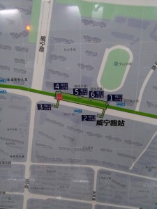 威寧路駅周辺図