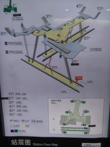 大連路駅構内図