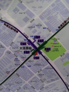 大連路駅周辺図