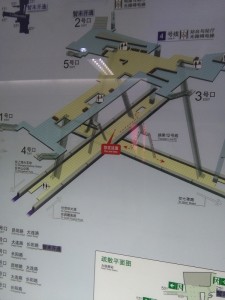 大連路駅構内図