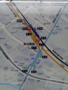 宜山路駅周辺図