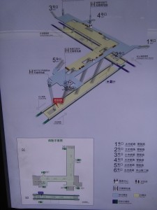 大木橋駅構内図