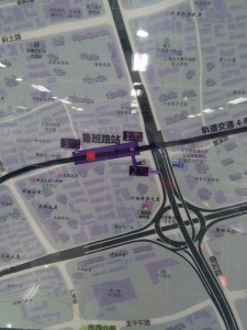 魯班路駅周辺図