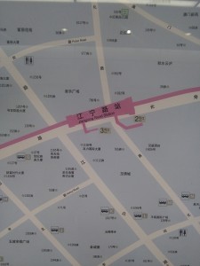 江寧路駅周辺図