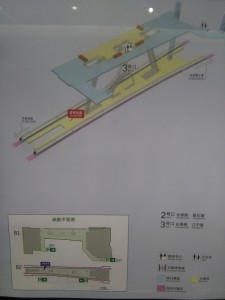 江寧路駅構内図