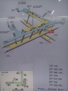 長寿路駅構内図