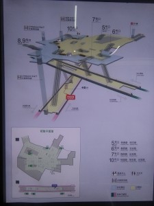 漢中路駅構内図