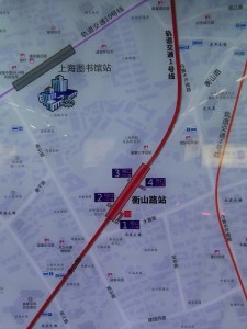 衡山路駅周辺図