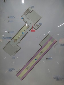 上海図書館駅構内図