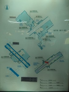 四平路駅構内図