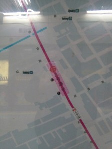 高青路駅周辺図（出入り口）