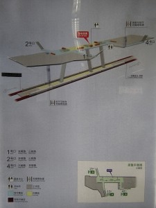 三林東駅構内図