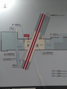 上南路駅構内図