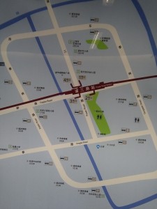 浦三路駅周辺図(出入り口)