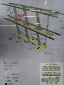羅山路駅構内図