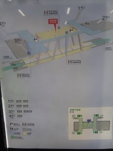 恵南駅構内図