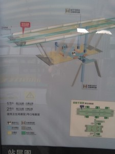 野生動物園駅構内図