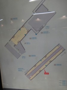 郵電新村駅構内図