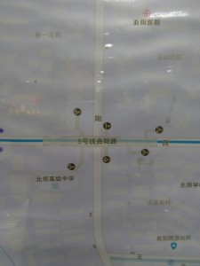 曲陽路駅周辺図(出入り口)