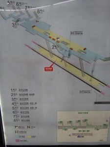金運路駅構内図