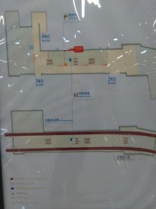 上海西站駅構内図