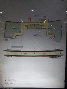 李子園駅構内図