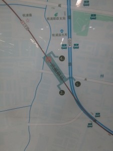 武威路駅周辺図（出入り口）
