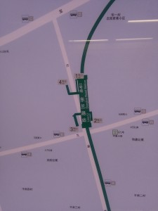 東蘭路駅周辺図（出入り口）