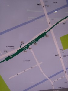 七莘路駅周辺図（出入り口）