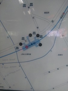 九亭駅周辺図(出入り口)