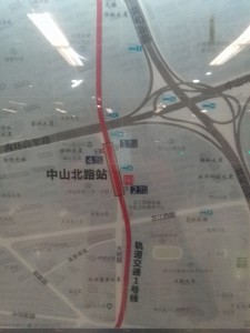 中山北路駅周辺図（出入り口）