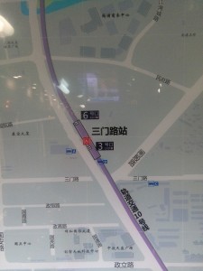 三門路駅周辺図(出入り口)