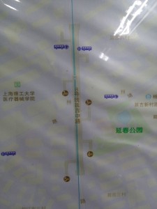 延吉中路駅周辺図（出入り口）