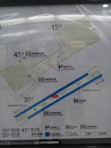 黄興路駅構内図