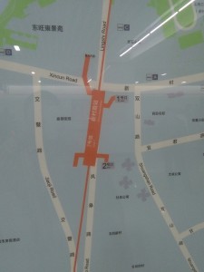 新村路駅周辺図（出入り口）