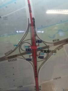 共富新村駅周辺図（出入り口）