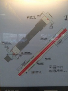 呼蘭路駅構内図