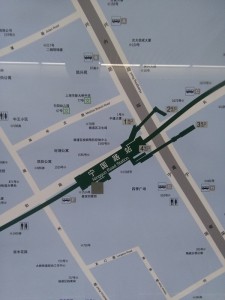 寧国路駅周辺図（出入り口）