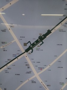隆昌路駅周辺図（出入り口）.
